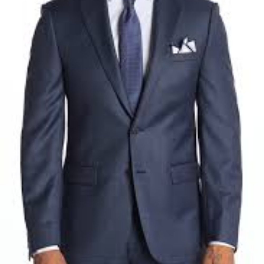 Calvin Klein Navy Blue Slim Fit Suit Short